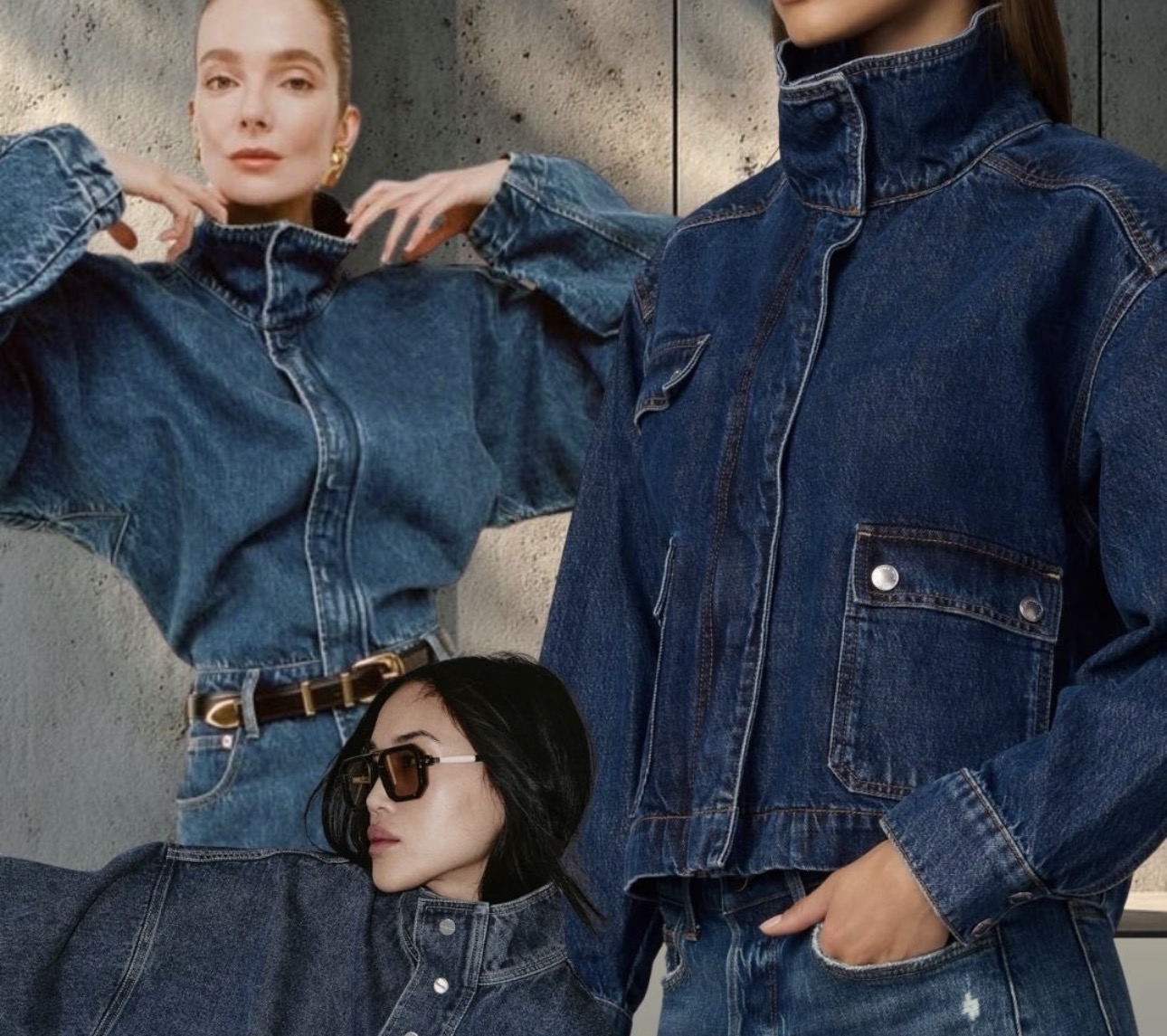 Jaqueta jeans gola alta moda.jpg